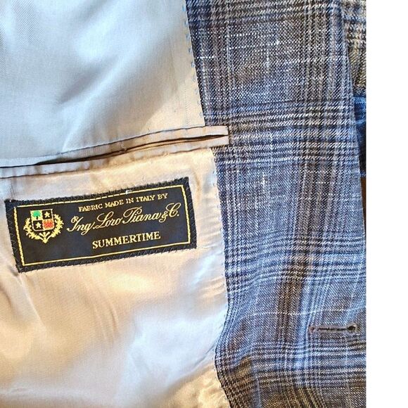 Peter Millar X Loro Piana Blazer 40R Wool/Silk/Linen Coat Jacket Brown Italy - Picture 4 of 6